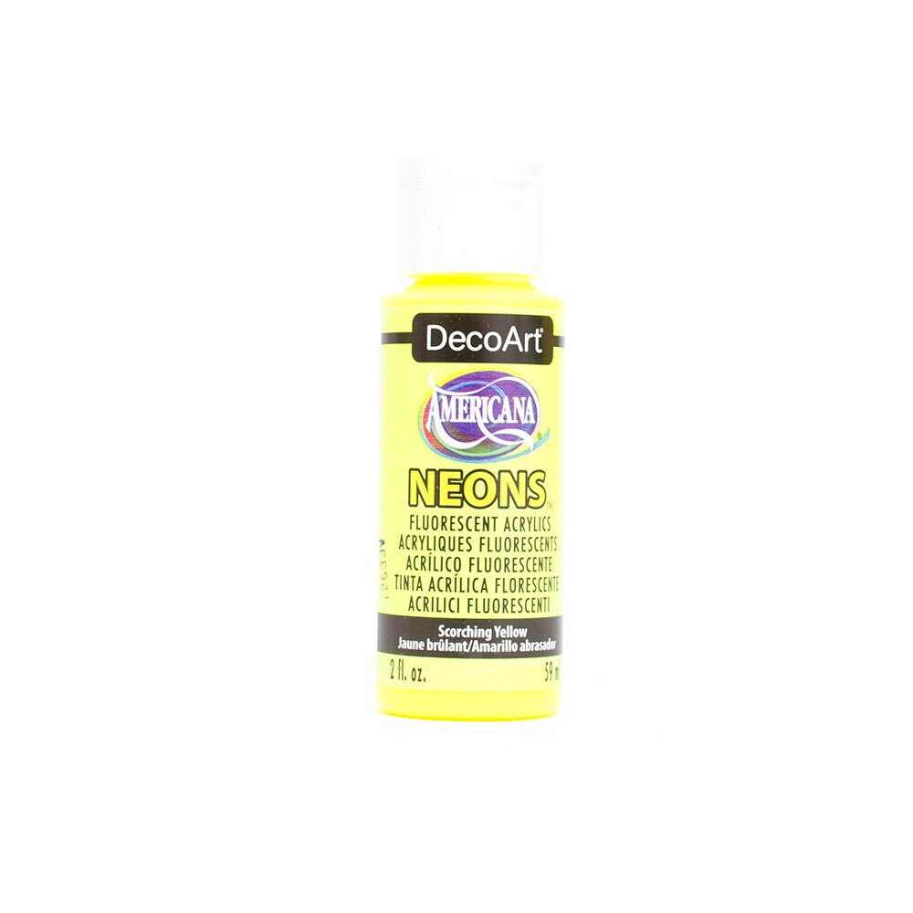 DecoArt, Americana, Acrylic, Paint, 2oz, Scorching Yellow